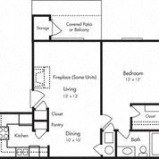 1 BR/ 1 BA